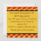 Invitation du Surprise Party (Dos)