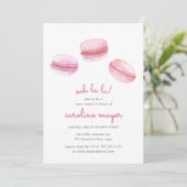 Invitation du Sweet sixteen des Macarons Roses (Debout devant)