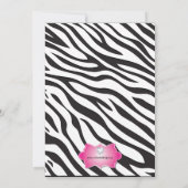 Invitation du sweet sixteen Party (Dos)