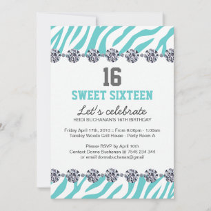 Invitation du sweet sixteen Party