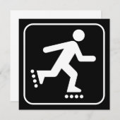 Invitation du symbole Rollerblade (Devant / Derrière)