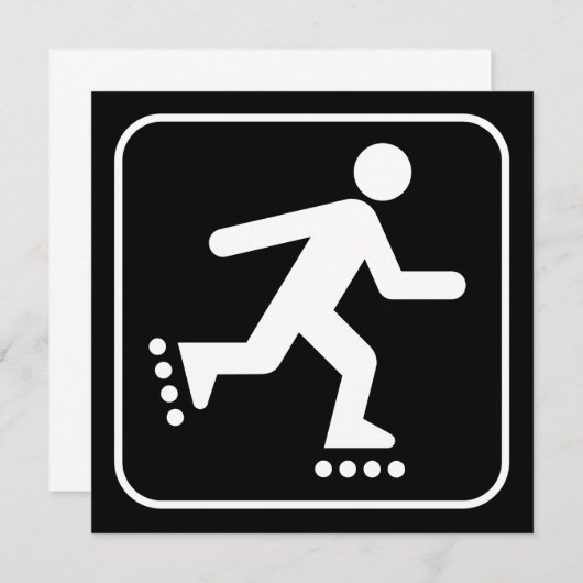 Invitation du symbole Rollerblade (Devant / Derrière)