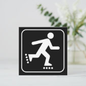 Invitation du symbole Rollerblade (Debout devant)