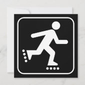 Invitation du symbole Rollerblade (Devant)