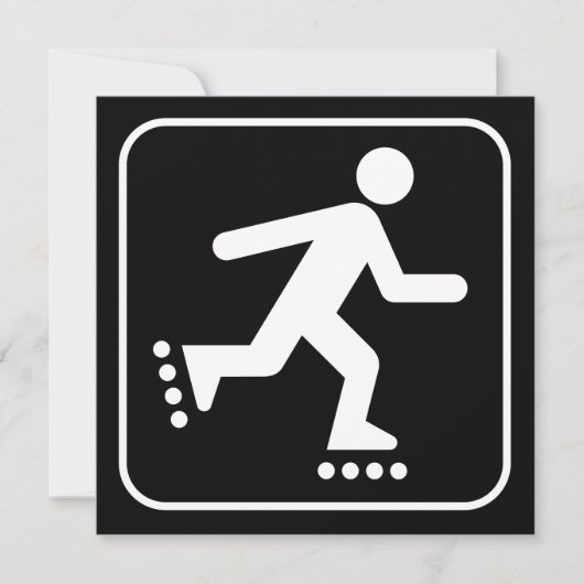 Invitation du symbole Rollerblade (Devant)