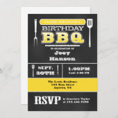 Invitation du tableau de bord d'anniversaire du ba (Devant / Derrière)