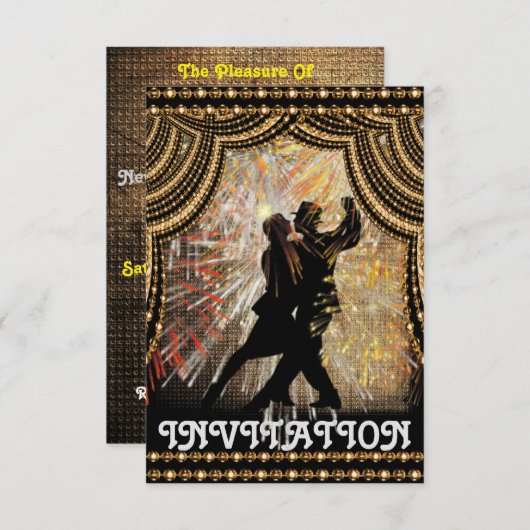 Invitation du Tango Latin Dance Party (Devant / Derrière)