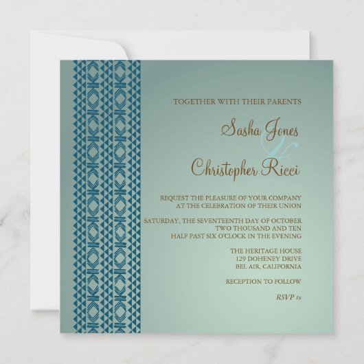 Invitation du Tattoo d'Hawaï (Dos)