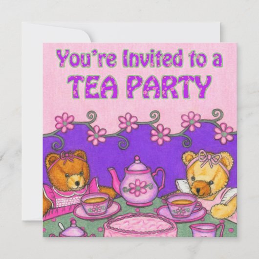 Invitation du Tea Party (Devant)