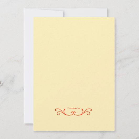 Invitation du Temple Chinois (Dos)