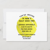 Invitation du Tennis Party (Devant)