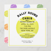 Invitation du Tennis Party (Devant / Derrière)