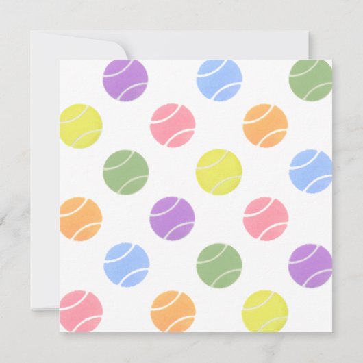 Invitation du Tennis Party (Dos)