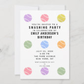 Invitation du Tennis Party (Devant)