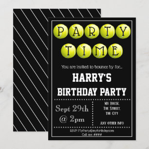 Invitation du Tennis Party