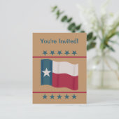 Invitation du Texas Lone Star Flag (Debout devant)