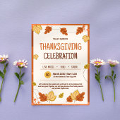 Invitation du Thanksgiving moderne