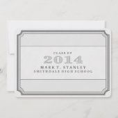 Invitation du Ticket Style 2014 Grey Graduation Pa (Dos)