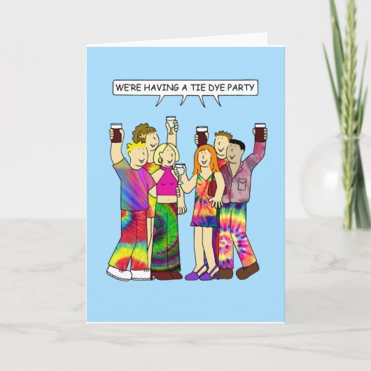 Invitation du Tie Dye Party (Devant)
