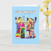 Invitation du Tie Dye Party (Fleur jaune)