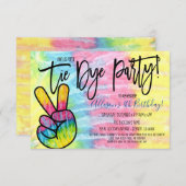 Invitation du Tie Dye Party (Devant / Derrière)
