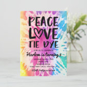 Invitation du Tie Dye Party | Anniversaire de Tie  (Debout devant)