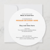 Invitation du Tour Infini en Or et Blanc (Dos)