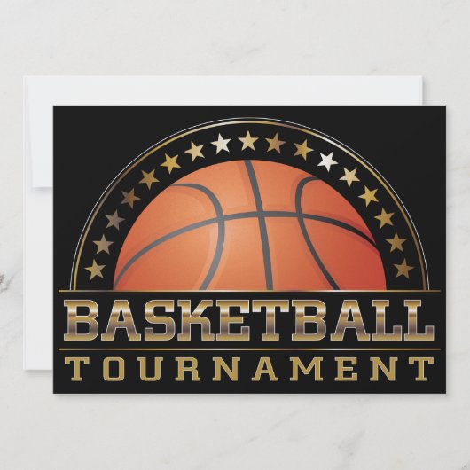 Invitation du tournoi de basket-ball (Devant)