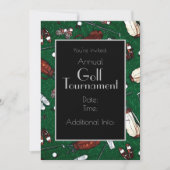 Invitation du tournoi de golf Tee Time (Devant)