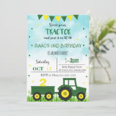 Invitation du tracteur, Invitation d'anniversaire (Debout devant)