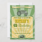 Invitation du Tracteur Party (Devant)