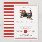 Invitation du train de Noël (Devant / Derrière)