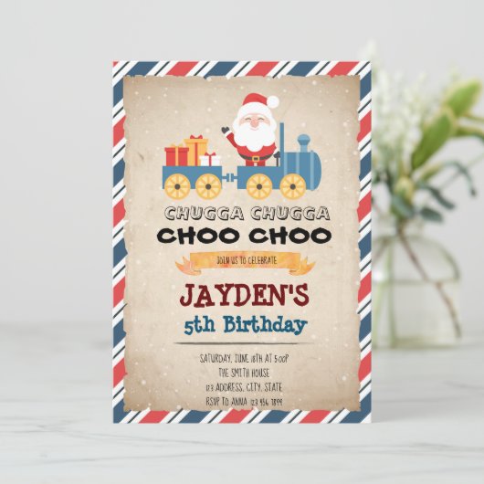 Invitation du train de Noël (Debout devant)