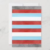 Invitation du train garçon Fête d'anniversaire Inv (Dos)