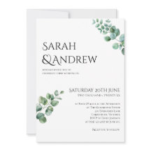 Invitation du traitement ・ Minimaliste Greenery Eu