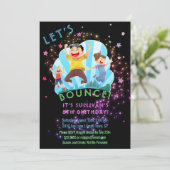 Invitation du Trampoline Jump Anniversaire de enfa (Debout devant)