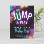 Invitation du Trampoline Party | Jump Party (Debout devant)