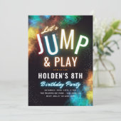 Invitation du Trampoline Party | Jump Party (Debout devant)