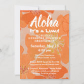 Invitation du Tropical Hawaiian Luau Graduation Pa (Devant)