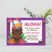 Invitation du Tropical Luau Party (Debout devant)