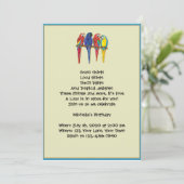 Invitation du Tropical Parrots Luau Party (Debout devant)