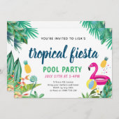 Invitation du Tropical Pool Party (Devant / Derrière)