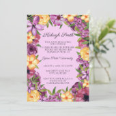 Invitation du Trunk Party du collège Floral jaune (Debout devant)