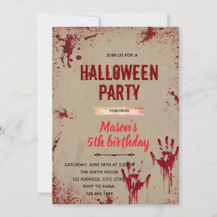 Invitation du tueur d'Halloween