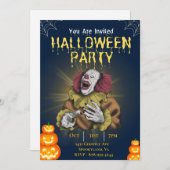 Invitation du tueur d'Halloween (Devant / Derrière)