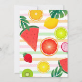 Invitation du Twotti frutti ou du Tutti Frutti Par (Dos)