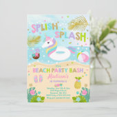 Invitation du Unicorn Beach Party Unicorn Pool Flo (Debout devant)