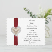 Invitation du Unicorn Red Lace Bachelorette Party (Debout devant)