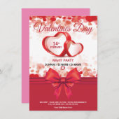 Invitation du Valentines (Devant / Derrière)