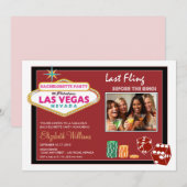 Invitation du Vegas Weekend Bachelorette Party (Cr (Devant / Derrière)